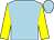 light blue, yellow sleeves