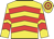 Yellow & red chevrons, hooped cap
