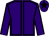 Purple, black seams, black star on cap