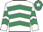 White & emerald green chevrons, emerald green cap, white star