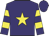 Purple, yellow star, hooped sleeves
