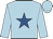 Light blue, royal blue star