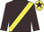 Brown, yellow sash, yellow cap with brown star