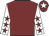 Maroon, white sleeves, maroon stars, maroon cap, white star