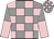 Grey and pink check, halved sleeves