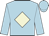 Light blue, beige diamond