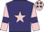 Purple, pink star, pink sleeves, purple armlets, pink cap, black stars