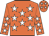 Orange, white stars