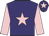 Purple, pink star & sleeves, pink star on cap