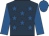 Dark blue, royal blue stars, sleeves and cap