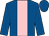 Royal blue, pink stripe