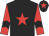 Black body, red star, red arms, black chevron, black cap, red star