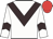 White body, brown chevron, white arms, brown chevron, red cap
