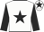 White body, black star, black arms, white cap, black star