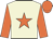 Beige, orange star, sleeves and cap