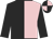 Black and pink (halved), black sleeves, quartered cap