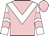 Pink, white chevron, white and pink chevrons on sleeves