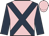 Pink, dark blue cross belts and sleeves