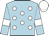 Light blue, white spots, armlets and cap
