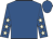 Royal blue, beige stars on sleeves