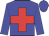 blue, red cross