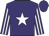 purple, white star, striped sleeves
