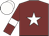 Maroon, white star, armlets and cap