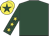 Dark green, yellow stars on sleeves, yellow cap, dark green star