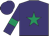 Purple, emerald green star and armlets