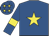 Royal blue, yellow star, armlets and stars on cap
