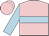 Pink, light blue hoop and sleeves
