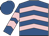 Royal blue, pink chevrons, royal blue cap