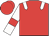 Red, white epaulets, white sleeves, red armlets
