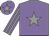 Mauve, grey star, striped sleeves and star on cap