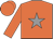 Orange, grey star