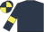 Dark blue, yellow armlets, dark blue & yellow quartered cap