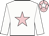 White, pink star, pink cap, white star