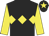 Black, yellow triple diamond, sleeves and star on cap