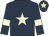 Dark blue, beige star, armlets and star on cap
