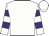 White, purple hooped sleeves
