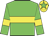 Big-green body, yellow hoop, big-green arms, yellow armlets, yellow cap, big-green star
