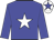 Big-blue body, white star, big-blue arms, white cap, big-blue star