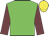 Green body, garnet arms, yellow cap