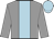 Grey, Light Blue stripe, Light Blue cap