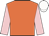 orange, pink sleeves, white cap
