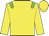 Yellow body, big-green epaulettes, yellow arms, yellow cap