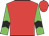 Red body, green arms, black chevron, red cap