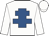 White, royal blue cross of lorraine