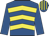 Royal blue & yellow chevrons, royal blue sleeves, striped cap