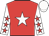 Red, white star, white sleeves, red stars, white cap